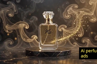 create cinematic ai perfume video luxury fragrance commercial ads for your brand
