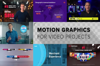 create motion graphics for your live action video project