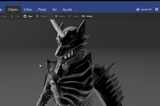 do 3d cosplay modeling armor wearable armor cosplay costume for 3d printing