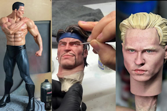 3d print and paint miniature model anime figure painting warhammer resin print