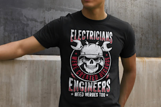 do awesome trendy custom typography graphic tshirt designs