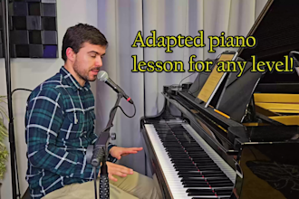 do a piano tutorial or lesson of any song