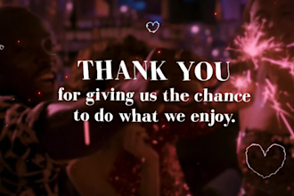 create a lovely new years video greeting for your business