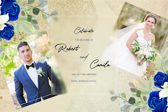 create wedding invitation video and save the date