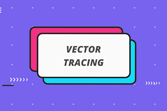 vector trace, redraw, convert logo to vector