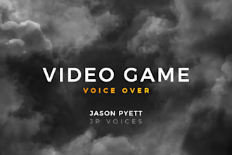 record a video game character voice over