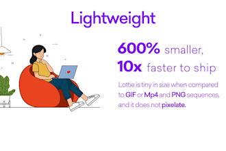 create custom lottie json animations for your app or website