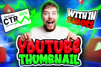 design amazing youtube thumbnail design
