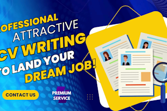 write an executive resume, edit your CV, and a cover letter