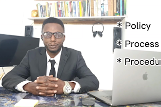 create professional operational manuals, policies and procedures