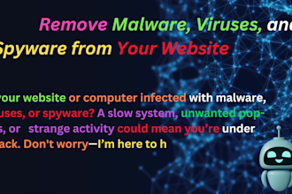 remove malware , virus and spyware from your website