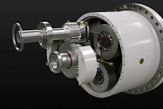 create 3d industrial machine animation mechanical product exploded view video