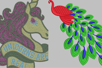 do embroidery digitizing into dst, pes in 1 hour