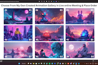 do 4k lofi animation loop for hip hop, chill, relaxing music video