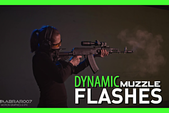 add gunshot muzzle flashes and bullet hits to your video