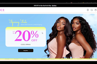 design wix hair extension shopify store wix hair extension website