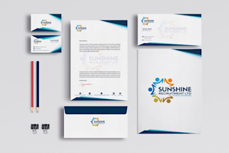 design professional brand identity and stationery