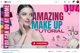 design attractive youtube thumbnail