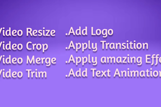 resize,crop,edit video for instagram,tik tok and facebook