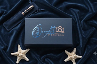 do modern signature photography logo and watermark design