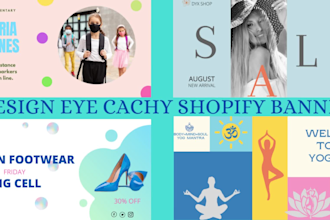 design shopify banner,advertising banner and  brochure