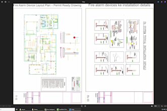 design hvac, fire alarm, mep layouts in autocad