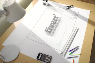 reveal your logo on ARCHITECT desk
