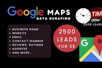 do google map scraping, data extraction