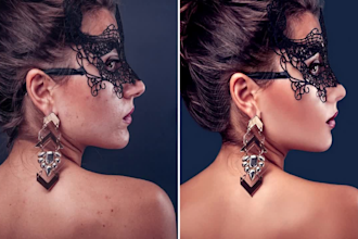 do high end beauty retouching, manipulation and photo editing