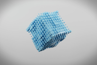 create a 3d satisfying loop animation