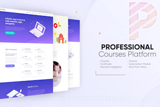make an online courses based website like udemy