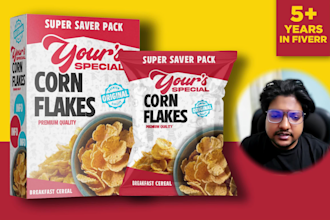 create product labels or packaging design