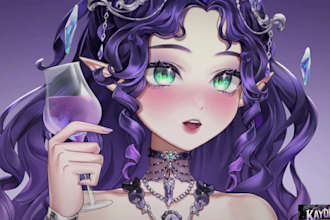 design and rig high quality live2d vtuber model, vtuber model, 2d vtuber design