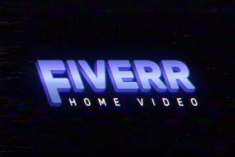 create a neon 80s retro vhs cinematic movie animation intro of your logo or text