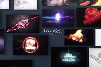 create epic video intro logo animation