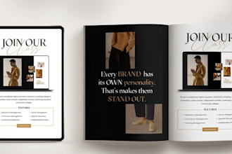 design canva ebook report, PDF, worksheet, checklist, brochure or welcome packet