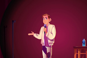 make 2d cartoon animation video cartoon character animation