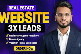 create a high converting real estate website for agents brokers