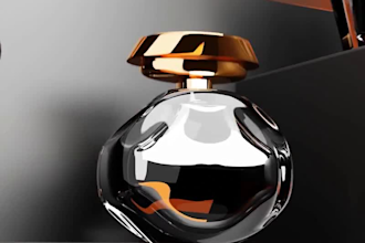 do 3d perfume animation, perfume bottle animation ads 3d fragrance animation