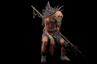 model 3d monster creature unity game character realistic human avatar ue5 assets