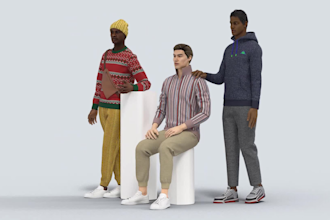 create 3d fashion collection