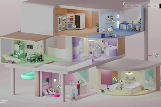 3d interactive animated webflow website, r3f, threejs gsap webgl website scroll