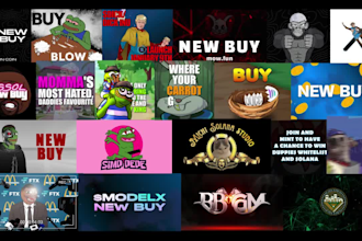 design an animated GIF banner for your memecoin