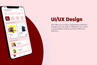 design creative app uiux design or web uiux design