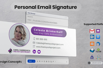 design html email signature or animated email signature outlook gmail apple