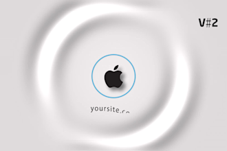 create 8 simple corporate minimal animated logo intro video