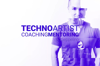 give professional techno music production, career coach and mentor support