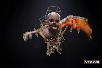do vfx compositing, horro vfx, blood effect visual effect fire cgi film edit