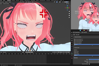 create a 3d anime style character for your game or vtuber