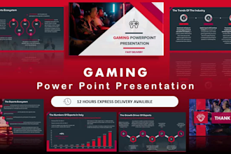 design game, sports and improve powerpoint presentation